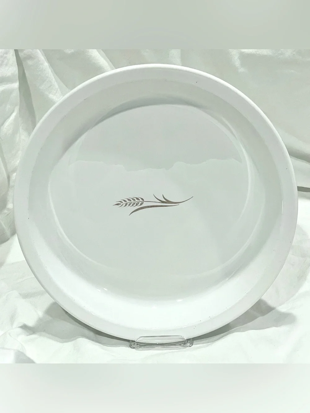 CorningWare “Golden Wheat” Vintage Ceramic 9” Pie Pan Baking Dish | Like New!